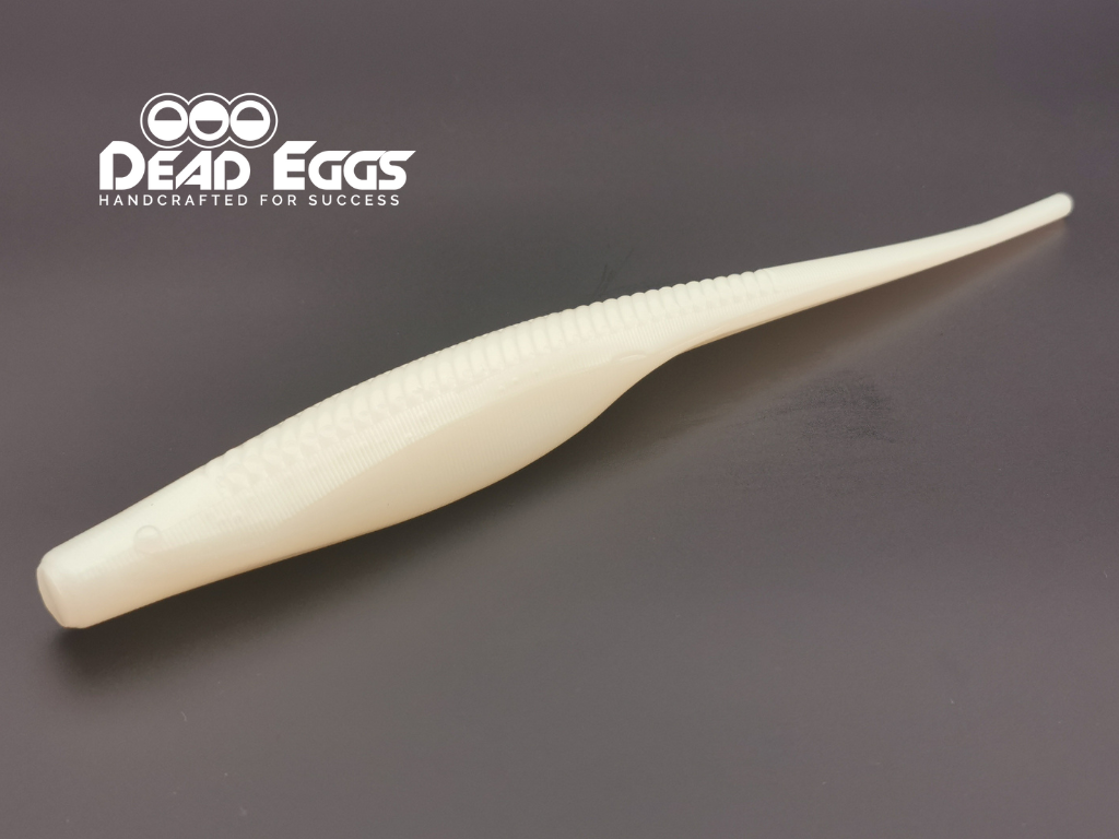 The 10"/254mm long profile bait in our range "Bad Larry" features a lightly ribbed profile with a long solid and durable body that will stand up to many fish. This is a soft bait designed for saltwater predators. Soft bait soft plastic for snapper kingfish and trevally